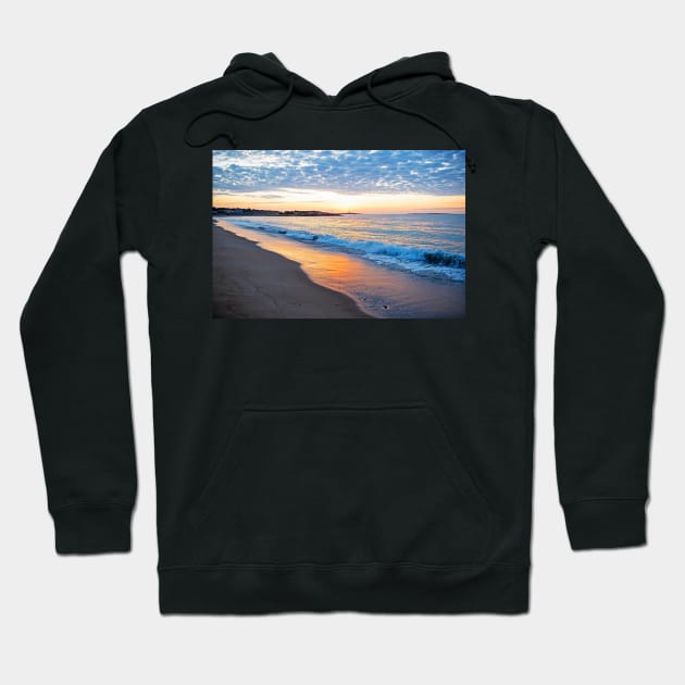 Thacher Island Surise Long Beach Gloucester MA Lighthouse Hoodie by WayneOxfordPh